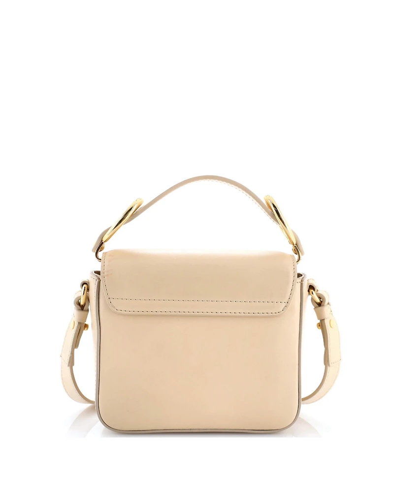 Pre-Owned Chloe Mini C Flap Bag Leather