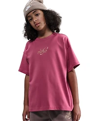 Nike Girls 7-16 Sportswear Loose Fit Short-Sleeve T-Shirt