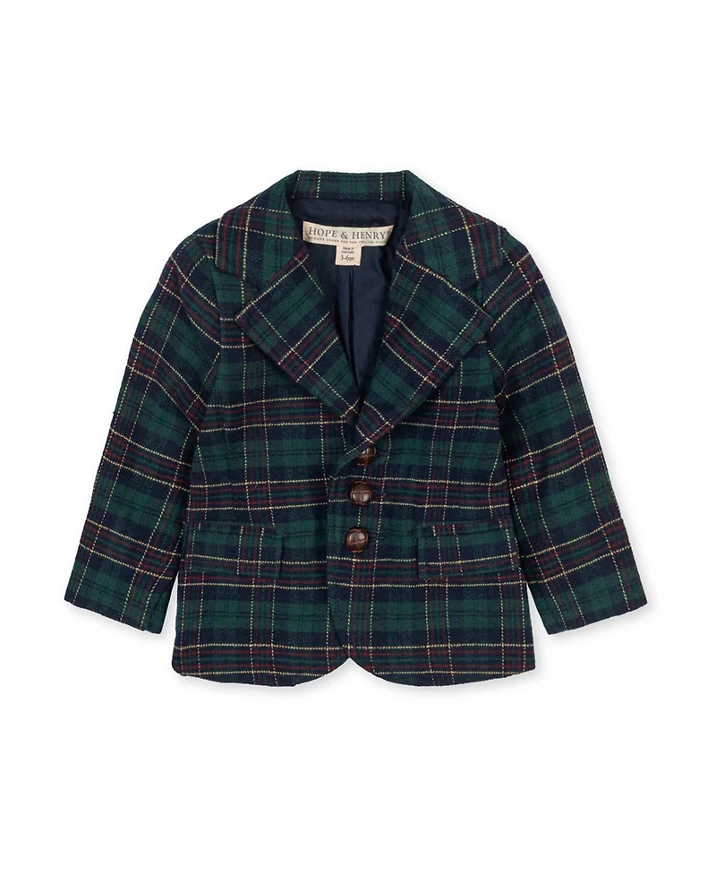 Hope & Henry Baby Boys Organic Brushed Cotton Suit Jacket