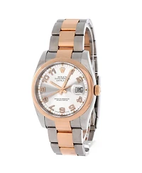 Pre-Owned Rolex Oyster Perpetual Datejust Automatic Watch in Stainless Steel and Rose Gold 36mm