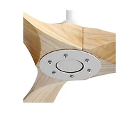 Sofucor 60-inch Modern White 3-Blade Ceiling Fans with Intelligent Remote Control and Timing Function