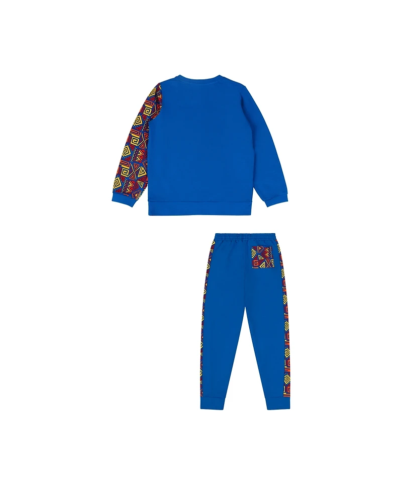 Mixed Up Clothing Boys Crewneck Sweatshirt and Jogger Pants Set