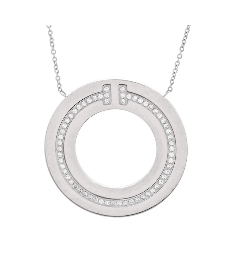 Pre-Owned Tiffany & Co T Circle Pendant Necklace