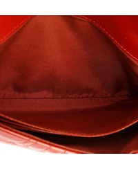 Pre-Owned Salvatore Ferragamo Mini Gancini Chain Wallet Gancini Quilted Leather