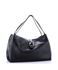 Pre-Owned Salvatore Ferragamo Medium Gancini Belt Hobo Shoulder Bag Leather