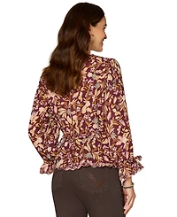 Democracy Women's Printed Woven Top