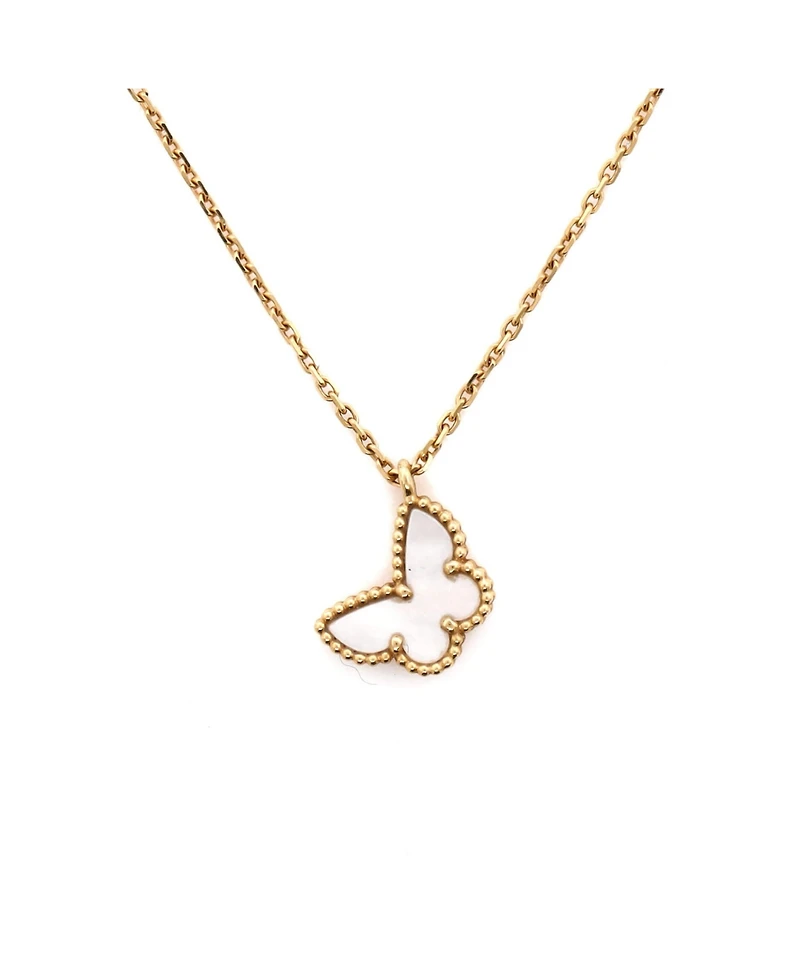 Pre-Owned Van Cleef & Arpels Sweet Alhambra Butterfly Pendant Necklace
