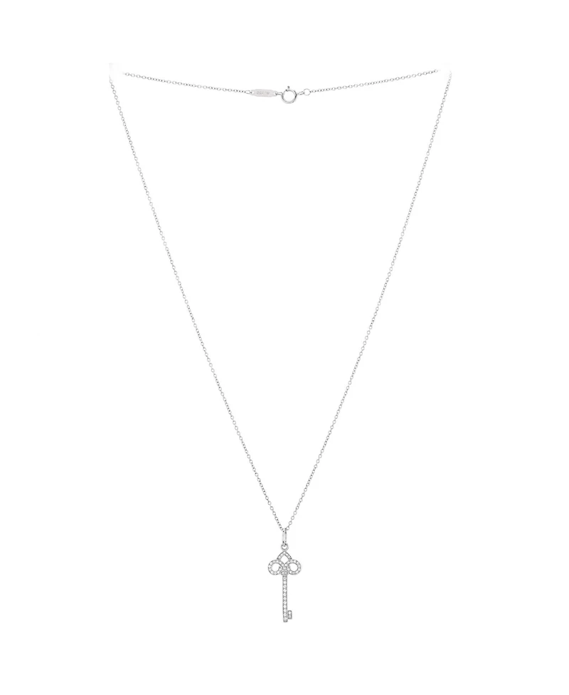 Pre-Owned Tiffany & Co. Fleur de Lis Key Pendant Necklace
