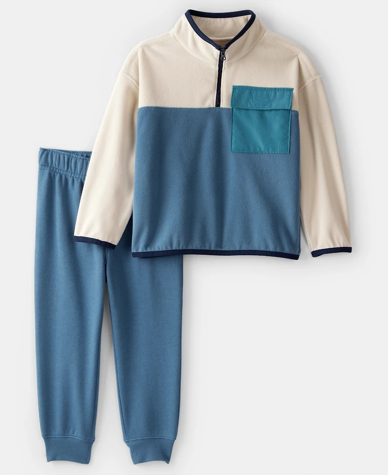 Carter's Boys Toddler 2T-5T 2-Piece Color Block T-Shirt and Pants Set