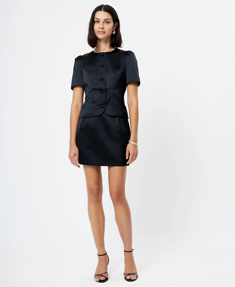 French Connection Women's Jaxon Satin Mini Skirt
