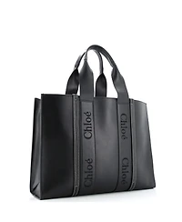 Pre-Owned Chloe Large Woody Tote Leather
