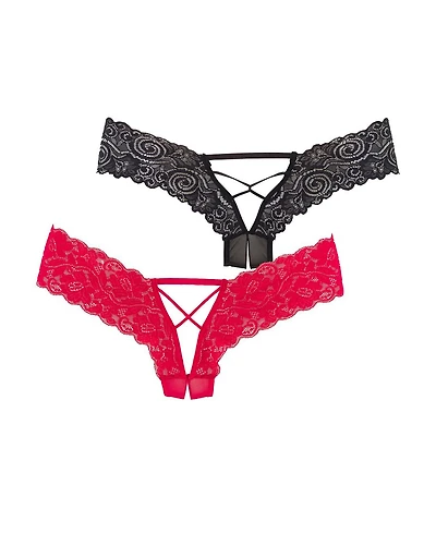 Lascana Women's 2 Pack Strappy Open Thongs