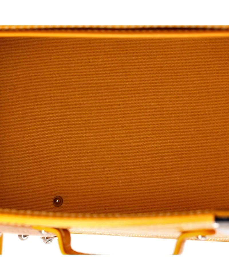 Pre-Owned Goyard Mini Structured Saigon Top Handle Bag Coated Canvas with Leather