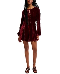 Free People Women's Linney V-Neck Mini Dress