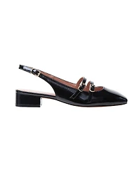 Linea Paolo Cassian | Low Block Heel Double Strap Mary Jane Slingback