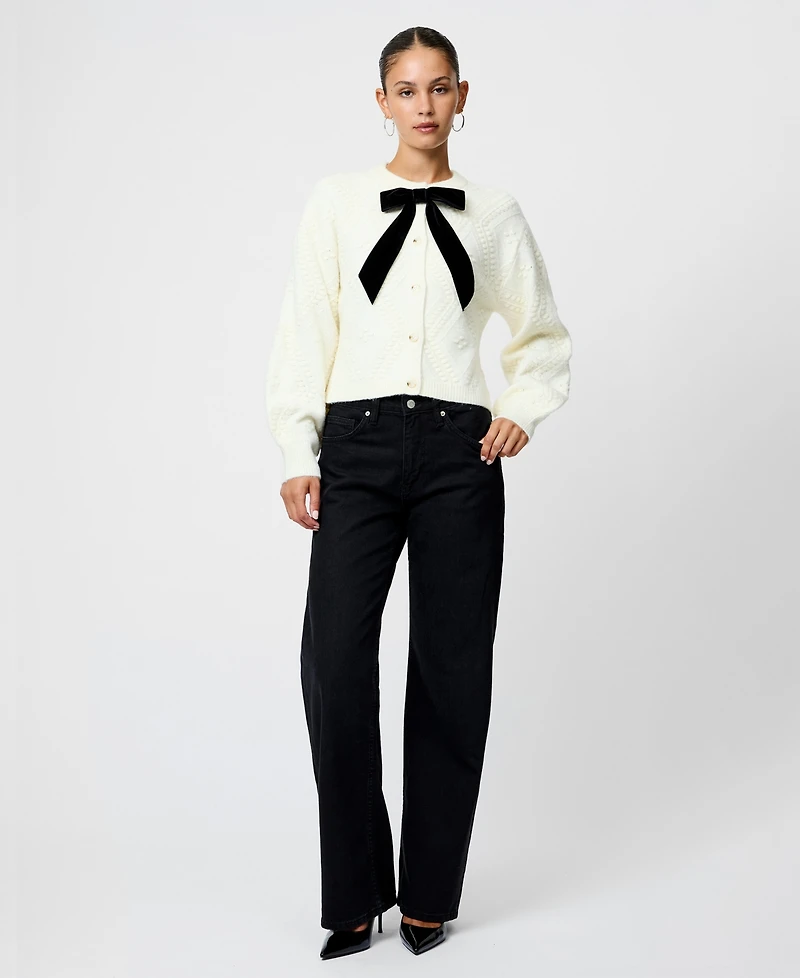 French Connection Women's Long-Sleeve Bow Detail Sweater