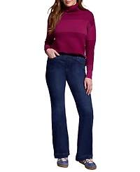 Tribal Women's Audrey Boundless Stretch Denim Pull-On Flare Jeans