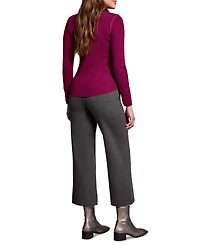 Tribal Women's Brushed Waffle Knit Henley Long Sleeve Top