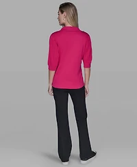 Karl Lagerfeld Paris Women's V-Neck Top