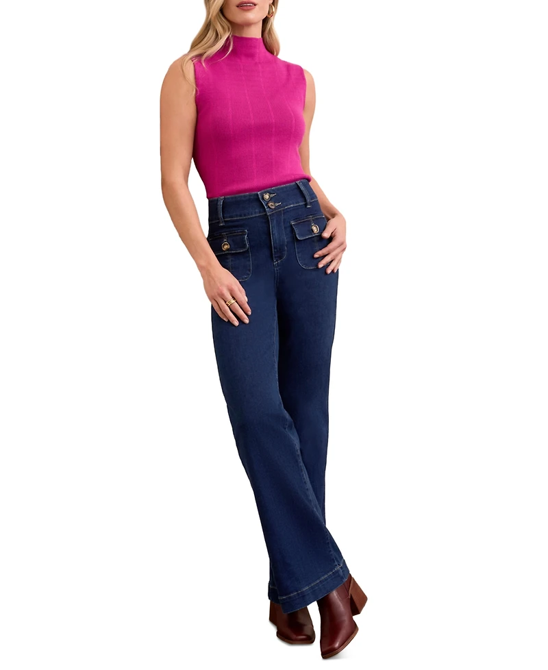 Tribal Women's Brooke Comfort Stretch High Rise Jeans