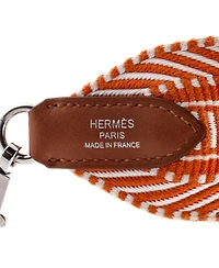 Pre-Owned Hermes 50 Sangle Shoulder Strap Cavale Canvas