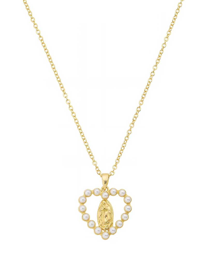 Unwritten Cultivated Pearl Saint Pendant Necklace