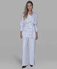 Karl Lagerfeld Paris Women's Belted Jacket