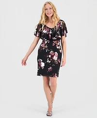 Connected Women's Mesh Ruffled Dress