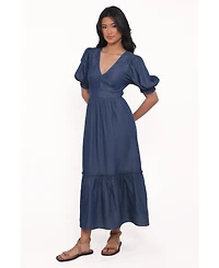 Petal and Pup Women's Steele Puff Sleeve Midi Dress