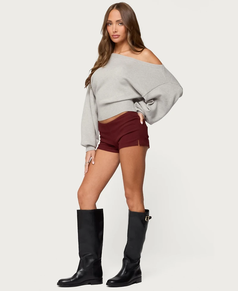 Edikted Women's Dinah Denim Micro Shorts