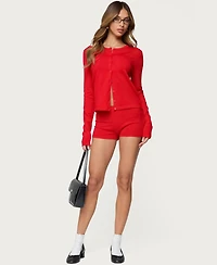 Edikted Women's Maycee Knit Micro Shorts