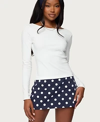 Edikted Women's Savi Boat Neck Long Sleeve Top