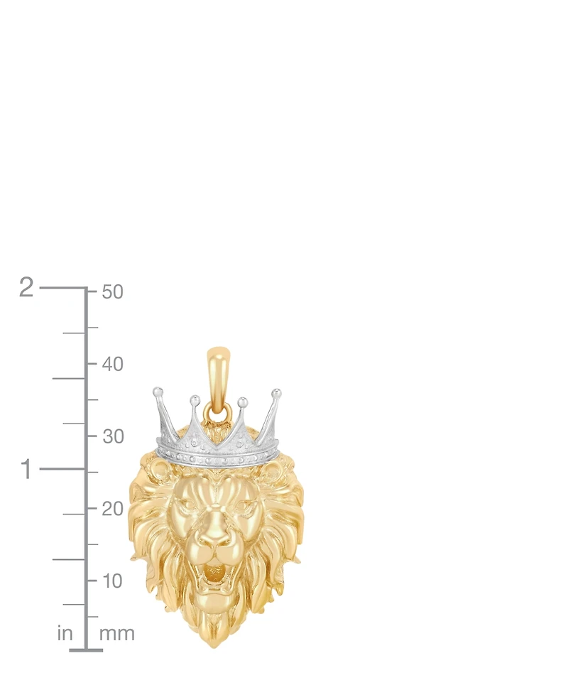 Macy's Lion Head Pendant in 10K Yellow Gold