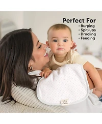 5pk Urban Baby Burp Cloths, Organic Burping Cloth for Babies, Rags Girls, Boys