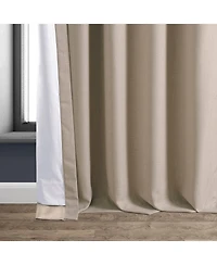 Half Price Drapes Safari Tan Faux Linen Hotel Blackout Curtain