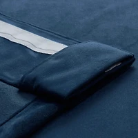 Half Price Drapes Deep Cobalt Blue Simply Velvet Room Darkening Curtain Pair (2 Panels