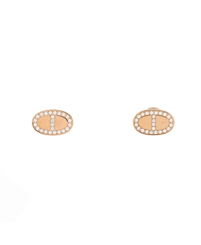 Pre-Owned Hermes Chaine d'Ancre Contour Stud Earrings