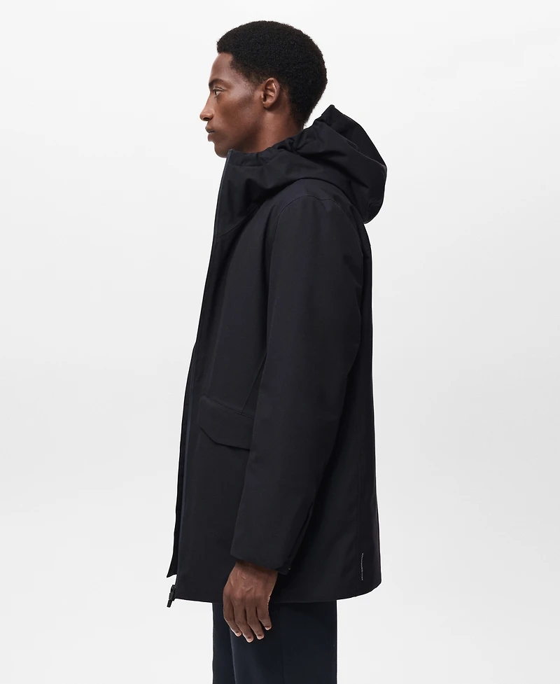 Mango Men's Thermolite Padding Water-Repellent Parka