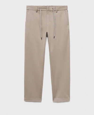 Mango Men's Stretch Fabric Slim-Fit Pants