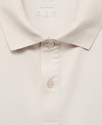Mango Men's Slim-Fit Thermolite Polo Shirt