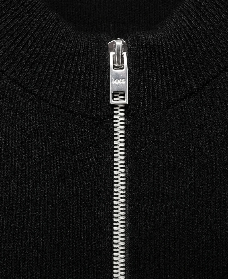 Mango Men's Zipped Knit Cardigan