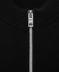 Mango Men's Zipped Knit Cardigan