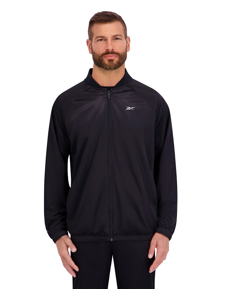 Reebok Men's Dazzle Raglan Sleeve Bomber Jacket