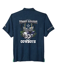 Tommy Bahama Men's Navy Dallas Cowboys Endzone Paradise Coolmax Button-Up Shirt