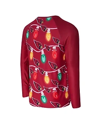 Concepts Sport Men's 2-Piece Cardinal Arizona Cardinals Garland Knit Raglan Long Sleeve Top and Pants Set