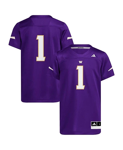 Adidas Big Boys and Girls 1 Purple Washington Huskies Replica Jersey