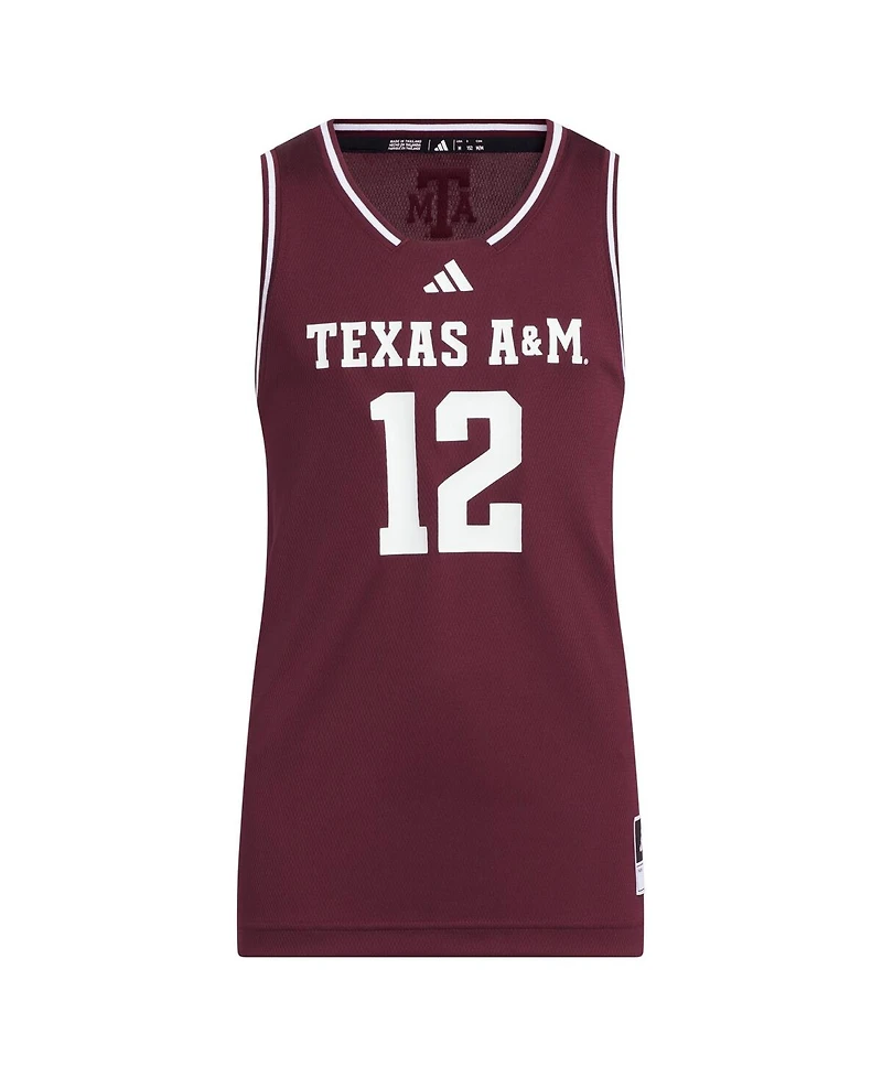 Adidas Big Boys and Girls 12 Maroon Texas A M Aggies Replica Swingman Jersey