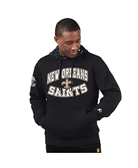 Starter Men's Black New Orleans Saints Thursday Night Gridiron Pullover Hoodie
