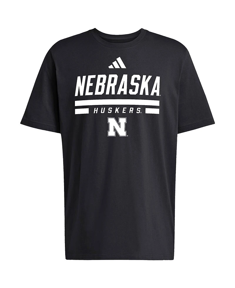 Adidas Men's Black Nebraska Huskers Alternate Fresh T-Shirt