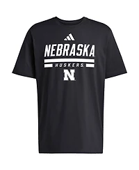 Adidas Men's Black Nebraska Huskers Alternate Fresh T-Shirt